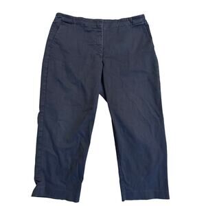 Elemental Stretch Navy Blue Pants Size 16 Mid-Rise Straight Leg